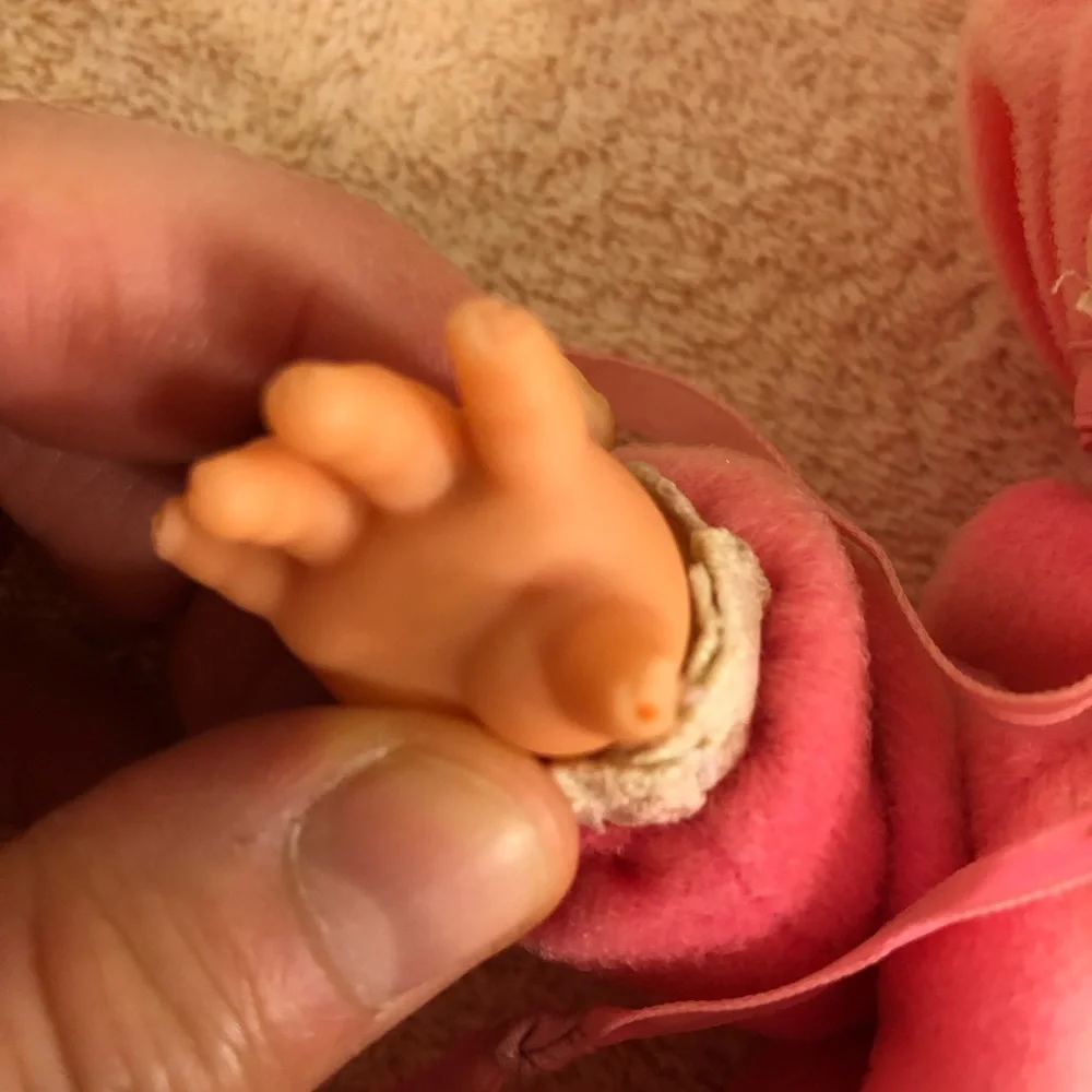 Vintage 1970 Mattel 10” Pink Baby Beans